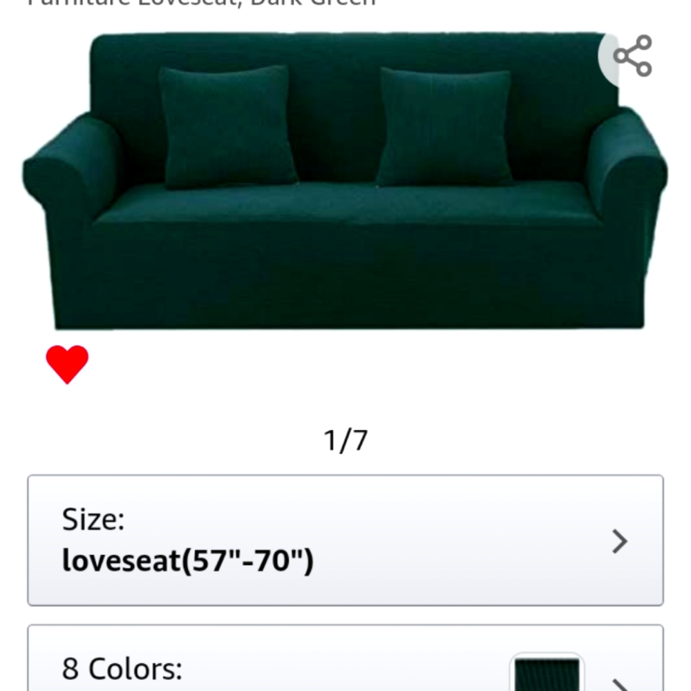 Love seat cover